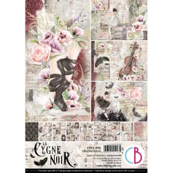 CBCL055   CIAO BELLA LE CYGNE NOIR 9 imprimés R/V A4 190g
