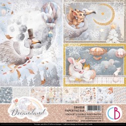 CBH058   CIAO BELLA DREAMLAND 12 imprimés R/V 20cm x 20cm 190g