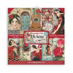 SBBS66   STAMPERIA DESIRE 10 feuilles R/V 20.3cm x 20.3cm 190gr