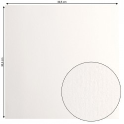 2924-101   FLORENCE CARDSTOCK SMOOTH 30.5cm x30.5cm OFF WHITE