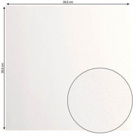 2924-101   FLORENCE CARDSTOCK SMOOTH 30.5cm x30.5cm OFF WHITE