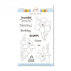 PAPERNOVA DESIGN COLLECTION SERENITY TAMPONS CLEAR NARCISSUS