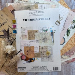 VIC104   CHOU & FLOWERS COLLECTION VICTORIA STREET JUNK 18 PAPIERS A4
