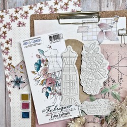 VIC110   CHOU & FLOWERS COLLECTION VICTORIA STREET TAMPON CLING LE BUSTE