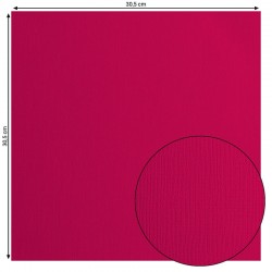 2928-024   FLORENCE CARDSTOCK TEXTURE 30.5cm x30.5cm RASPBERRY