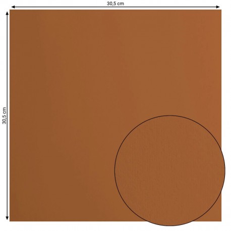 2926-090  FLORENCE CARDSTOCK LISSE 30.5cm x30.5cm BRICK