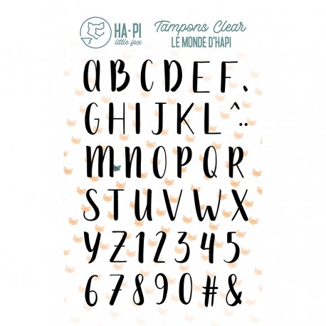 HPLF-LMH-T2313  HA PI LITTLE FOX HANAMI TAMPONS CLEAR ADORABLE ALPHABET