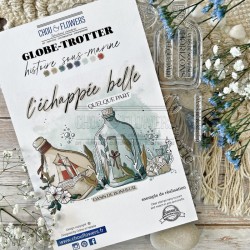 GLO114   CHOU & FLOWERS COLLECTION GLOBE TROTTER TAMPON CLEAR HISTOIRE SOUS MARINE