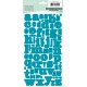 ALPHABET PRESS TURQUOISE