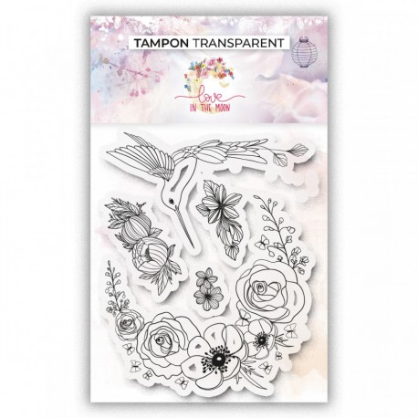 LM-MTM-0026    LOVE IN THE MOON TAMPON CLEAR COLIBRI