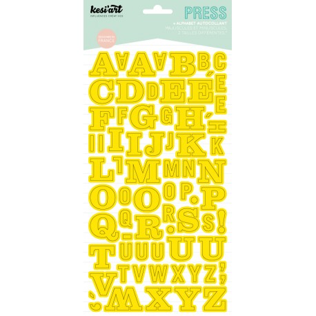 ALPHABET PRESS JAUNE