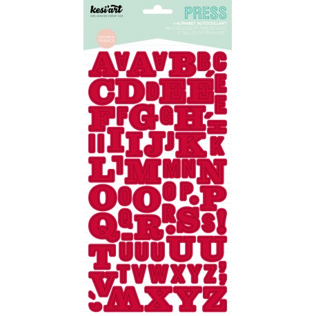 ALPHABET PRESS ROUGE