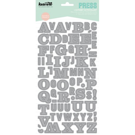 ALPHABET PRESS GRIS