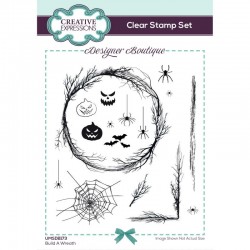 UMSDB173   CREATIVE EXPRESSIONS CLEAR STAMP BUILD A WREATH