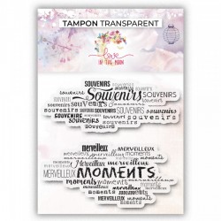 WD-0043    LOVE IN THE MOON TAMPONS CLEAR SOUVENIRS ET MOMENTS