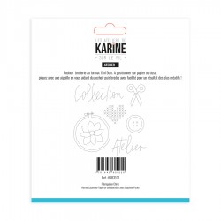 KAB3101   LES ATLELIERS DE KARINE SUR LE FIL POCHOIR BRODERIE ATELIER