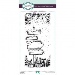 UMSDB168   CREATIVE EXPRESSIONS RUBBER STAMP FESTIVE TRAIL