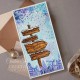 UMSDB168   CREATIVE EXPRESSIONS RUBBER STAMP FESTIVE TRAIL