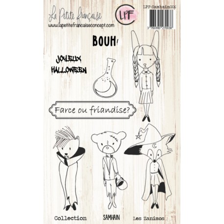 LPF-SAM06   LA PETITE FRANÇAISE COLLECTION SAMHAIN TAMPONS CLEAR LES ZANIMOS