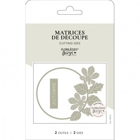 FDD223003   FLORILEGES DESIGN COLLECTION HERBARIUM OUTILS DE DÉCOUPE COMPOSITION AUTOMNALE