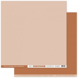 FDPUL223005   FLORILEGES DESIGN  PAPIER UNI DUO TERRACOTTA