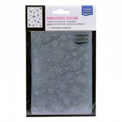 100605-001   VAESSEN CREATIVE POCHOIR DE GAUFRAGE 10.7 cm x 14.6 cm FLOCONS DE NEIGE