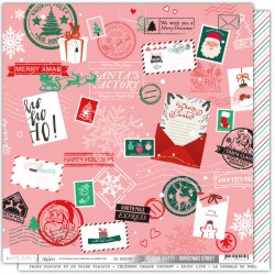 KAC3203   LES ATELIERS DE KARINE CHRISTMAS STREET COURRIER EXPRESS 30.5 cm x 30.5 cm