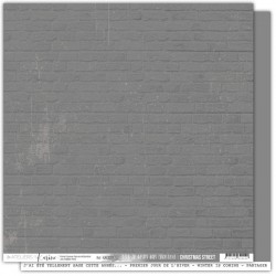 KAC3211   LES ATELIERS DE KARINE CHRISTMAS STREET GRIS CHRISTMAS 30.5cm x 30.5cm