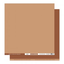 FDPUL323003   FLORILEGES DESIGN  PAPIER UNI DUO CARAMEL