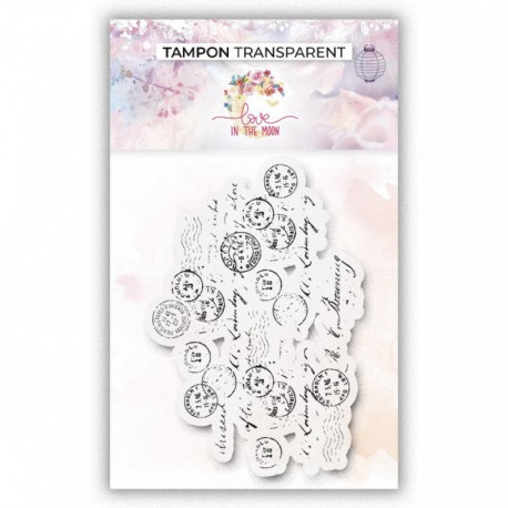 LM-TCP1-033    LOVE IN THE MOON TAMPONS CLEAR TAMPON D'AFFRANCHISSEMENTS