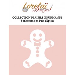 LORDIES14   LORELAÏ DESIGN COLLECTION PLAISIRS GOURMANDS DIES BONHOMME PAIN D'ÉPICES