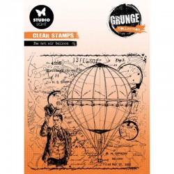 SL-GR-STAMP513   STUDIO LIGHT GRUNGE COLLECTION TAMPONTS TRANSPARENT THE HOT AIR BALLOON