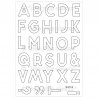 PC-VU-TP4   MES P'TITS CISEAUX VERTICALITÉ URBAINE TAMPONS CLEAR ALPHABET CONTOURS