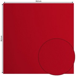 2926030  FLORENCE CARDSTOCK LISSE 30.5cm x30.5cm POPPY