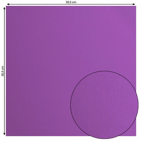 2928-041   FLORENCE CARDSTOCK TEXTURE 30.5cm x30.5cm VIOLET