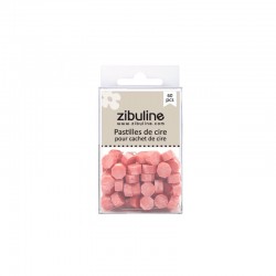 12303PCSN   ZIBULINE PASTILLES DE CIRE À CACHETER CORAIL NACRÉ