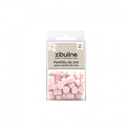 12304PCRP   ZIBULINE PASTILLES DE CIRE À CACHETER ROSE POUDRÉ