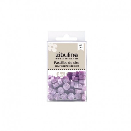 12305PCLN   ZIBULINE PASTILLES DE CIRE À CACHETER LILAS NACRÉ