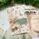 62212RMBU   ZIBULINE RUBAN MOUSSELINE DE SOIE Env. 4 cm x 4.5 m BISCUIT