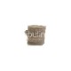 62212RMTA   ZIBULINE RUBAN MOUSSELINE DE SOIE Env. 4 cm x 4.5 m TAUPE