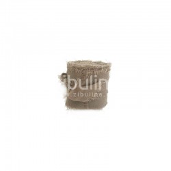 62212RMTA   ZIBULINE RUBAN MOUSSELINE DE SOIE Env. 4 cm x 4.5 m TAUPE