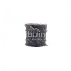 62310RMGF   ZIBULINE RUBAN MOUSSELINE DE SOIE Env. 4 cm x 4.5 m GRIS FONCÉ