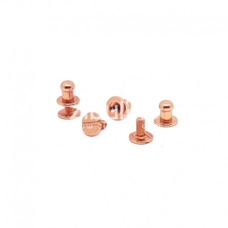 72205BCRG   ZIBULINE BOUTON DE COL À VIS ROSE GOLD