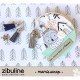 91502POGC   ZIBULINE POMPON SUÉDINE GRIS CLAIR