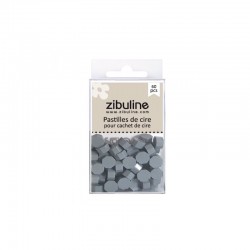 122104PCGR   ZIBULINE PASTILLES DE CIRE À CACHETER GRIS