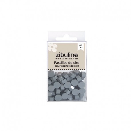 122104PCGR   ZIBULINE PASTILLES DE CIRE À CACHETER GRIS