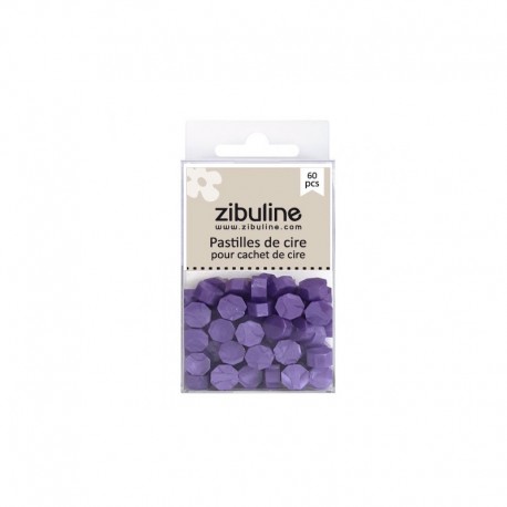 122104PCIN   ZIBULINE PASTILLES DE CIRE À CACHETER VIOLET NACRÉ