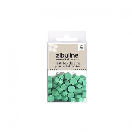 122104PCVS   ZIBULINE PASTILLES DE CIRE À CACHETER VERT SAUGE