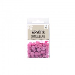 122401PCFN   ZIBULINE PASTILLES DE CIRE À CACHETER FUCHSIA NACRÉ