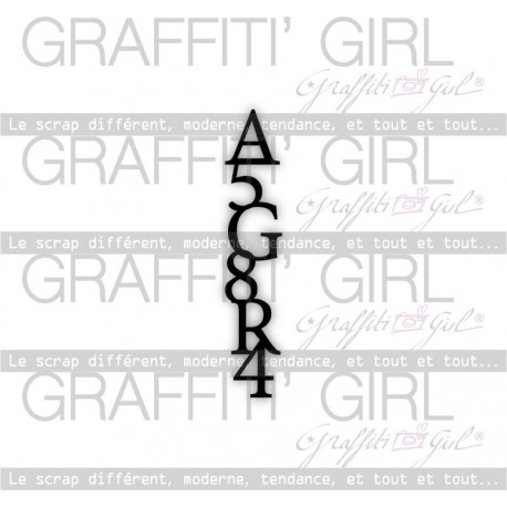 GRAFFITI' GIRL COLLECTION GRAFFITI DIES DESIGN